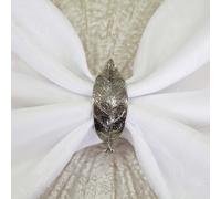 Metallo Foglia Tovagliolo Anelli Natale Cena Festa Tavolo Nozze Confezione Di 6