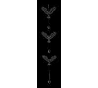 Metallo Fūrin - Notte Gufi - Alchemy Inghilterra Gioielli da Parete Fantasy