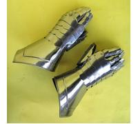 Metallo Gauntlet ~ Guanti Acciaio ~ Medievale Knight Crusader Spartan Corazza