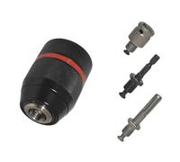 Metallo Heavy Duty 1/2-20UNF 13mm Mandrino autoserrante Codolo esagonale/SDS/Presa quadrata Adattatore femmina Strumento hardware professionale (Color : Chuck and Shank Set)