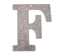 metallo Lettera F, zincata altezza 12 cm Alphabet - initialien
