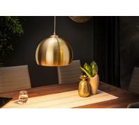 Metallo Luce a Sospensione On Oro Rotondo Sfera Per Pranzo Salotto Retrò Lampada