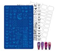 Metallo Manicure Stamping Piatto, SY08 | Modello di trasferimento del modello inciso, pratica di bellezza, opere d'arte del salone, modelli di arte delle unghie