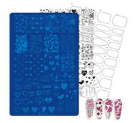 Metallo Manicure Stamping Piatto, SY10 | Modello di trasferimento del modello inciso, pratica di bellezza, opere d'arte del salone, modelli di arte delle unghie