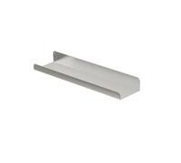 Metallo Mensole sospese con bordo a L per esposizione e stoccaggio, a forma di U, per sala da pranzo, soggiorno, bagno, camera da letto, Mensola in ferro battuto, portata 30 kg(Silver,30*12*4*2 cm)