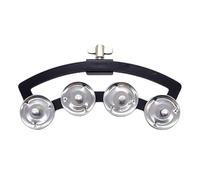 Metallo Montabile Musica Ritmo Tamburello Mezza Luna Campane Mano Sonaglio Batteria Set Con Singola Fila Campane Enduring Drum Set