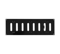 Metallo Nero Aeratore Griglia 300mm x 100mm Con Interruttore Piatto Louvre Dotto