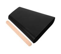 Metallo Nero Campanaccio con Bacchetta da 4 Pollici | Suono Chiaro e Struttura Resistente, Leggero e Portatile, per Ensemble, Banda e Partita