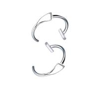 Metallo Non Piercing Vampiri Fang Lip Ornament Fashion Lip Clip In Acciaio Inox Texture Regalo per gli appassionati di Festa Gioielli in Acciaio Inox