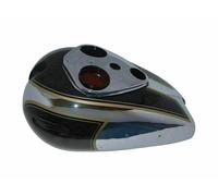 METALLO NUDO per ARIEL SQUARE FOUR RED HUNTER SERBATOIO BENZINA BENZINA NERO ...