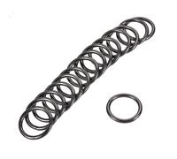 Metallo O Ring 25mm (0,98") ID 3,8mm Spessore Ferro Anelli Nero 20pz