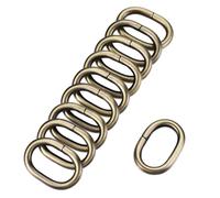 Metallo Ovale Anello Fibbie 26x15mm per Borse Cinture Fai da te Bronzo Tono 20pz