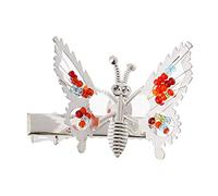 Metallo Per Farfalla Snap Clips Infanzia Capelli Laterale Clip Hairgrips Coda di cavallo Decorazione Colorato Bead Snap Clip Ragazze Paillettes G
