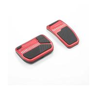 Metallo per Freni Per Tesla Per Modello Per 3 Y Juniper 2017-2025 Pedale Acceleratore Freno Antiscivolo + Accessori Copripiedi Per Auto Pedaliera Auto(Red)