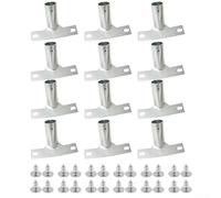 Metallo per la pulizia porta attrezzi con viti, adatto a manici di scopa da 23 5 mm di diametro, progettato per stabilità e uso a lungo termine, disponibile in set da 3, 6 o 12 unità (12 pezzi)
