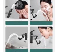 Metallo Pesante Universale 1080 ° Testa spruzzatore per rubinetto a rotazione per rubinetto di prolunga per lavabo da cucina Ugello per spruzzi di rubinetto per lavandino gorgogliatore