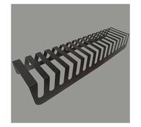 Metallo Piastrella Espositore, Tutto In Uno Desktop Piastrella Campione Rastrelliera Portaoggetti Per Posizionare Materiale Da Costruzione, Vetro, Multistrato Piatto Di Legno Supporto Organizer(Black,