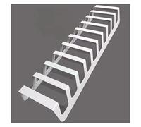 Metallo Piastrella Espositore, Tutto In Uno Desktop Piastrella Campione Rastrelliera Portaoggetti Per Posizionare Materiale Da Costruzione, Vetro, Multistrato Piatto Di Legno Supporto Organizer(White,