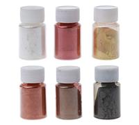 Metallo Polvere Mica Pigmento 6 Colori Multiuso Fai Da Te Arti E Mestieri Additivo Naturale Bombe Da Bagno Vernice