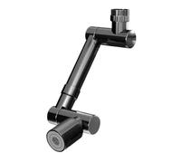 Metallo Rame Rotazione 1440 ° Rubinetto Aeratore Estensore Girevole Braccio Robotico Rubinetti Ugello Di Estensione Cucina Risparmio D'acqua Spruzzatore Ben Fatto(Dual Modes Black)