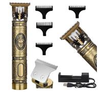 Metallo retrò. Rasoi da 1200 mAh e taglio di capelli per capelli e barba - Trimmer USB