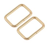 Metallo Rettangolo Anello Fibbie 32 x 20mm Dimensioni interne Oro Tono 30pz