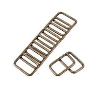 Metallo Rettangolo Anello Fibbie 32x20mm Bronzo Tono 30pz