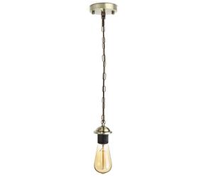 Metallo Rosone E Catena Ciondolo Luce Lampadario Sostegno E27 Montaggio