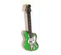 Metallo Smalto Distintivo Di Pin Spilla Musica Rock Elettrica Fender Chitarra verde