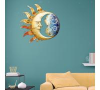 Metallo Sole E Luna Wall Art Outdoor Metal Sun Moon Wall Hanging Decor Artistico