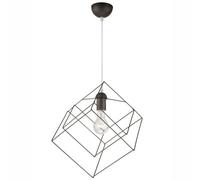 Metallo Sospensione Antracite Filo Supporto E27 Geometrica Lampada a Agatria