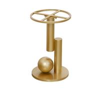 Metallo Table Legs - Feet regolabile Iron Furniture Feet for Coffee or Dining Tables - Includes Floor Protectors - Ideal for Strength and Stability - Gold Finish