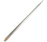 Metallo Telescopico per antenna 2.5m per Mini System Metal Telescoping | Realizzato in metallo resistente, finitura argento, connettore a vite da 10 mm, adatto per mini sistemi, per ricevitori Hi-Fi