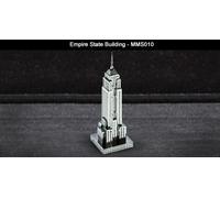 Metallo Terra Empire State Building 3D Metallo Modello + Pinzette 010107