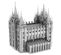 Metallo Terra Premium Sale Lago Città Tempio 3D Taglio Laser Modello + Pinzette