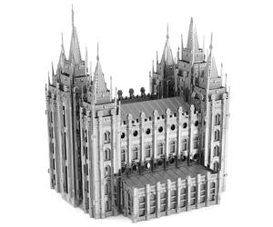 Metallo Terra Premium Sale Lago Città Tempio 3D Taglio Laser Modello + Pinzette