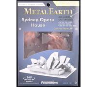 Metallo Terra Sydney Opera Casa 3D Metallo Modello + Pinzette 010534