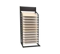 Metallo vendita al dettaglio espositore per piastrelle in ceramica, Verticale Scaffale di Stoccaggio dei Campioni di Marmo, legno materiali da Costruzione campione del pavimento espositore(67*40*190cm