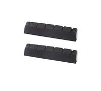 Metallor Capotasto in grafite a 6 corde per chitarra pre-scanalato, 43 mm x 9 mm x 6 mm, compatibile con Les Paul LP SG Style chitarra elettrica o chitarra acustica, accessori neri, set di 2 pezzi.
