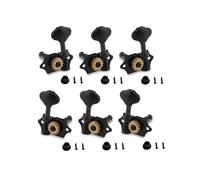 Metallor Open Gear Chitarra String Tuning Pioli Meccaniche Testa scanalata 1:18 Rapporto di trasmissione Tasti di sintonizzazione 3L 3R per chitarra folk acustica chitarra classica ukulele o chitarra