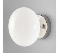 Metallux Applique Dolce, paralume cromo/bianco Metallux