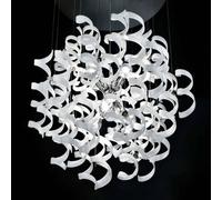 Metallux Lampada a sospensione bianca da 70 cm Metallux