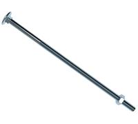 Metalmate Bullone esagonale quadrato a tazza e dado ZP M8 x 200 mm, scatola 10, ideale per giunzione legno-legno. La finitura zincata fornisce resistenza alla corrosione