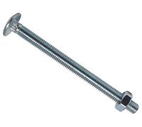 METALMATE Coppa Quadrata Esagonale Carrello Bullone E Dadi Zincati M10 X 130mm