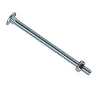 METALMATE Coppa Quadrata Esagonale Carrello Bullone E Dadi Zincati M10 X 150mm