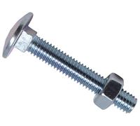 METALMATE Coppa Quadrata Esagonale Carrello Bullone E Dadi Zincati M6 X 40mm Box