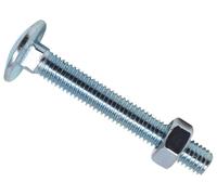 METALMATE Coppa Quadrata Esagonale Carrello Bullone E Dadi Zincati M8 X 60mm Box