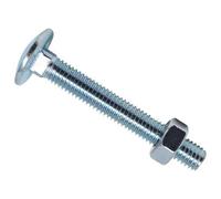 METALMATE Coppa Quadrata Esagonale Carrello Bullone E Dadi Zincati M8 X 60mm Box