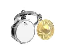 METALMORPHOSE - Portachiavi a batteria, portachiave per strumento musicale, regalo originale per uomo e donna, multicolore, taglia unica