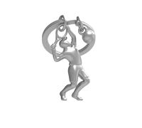 O meta[l]morphose METALMORPHOSE - Portachiavi calciatore MTM281-01, cromo, 0 Mesi, Tennisman